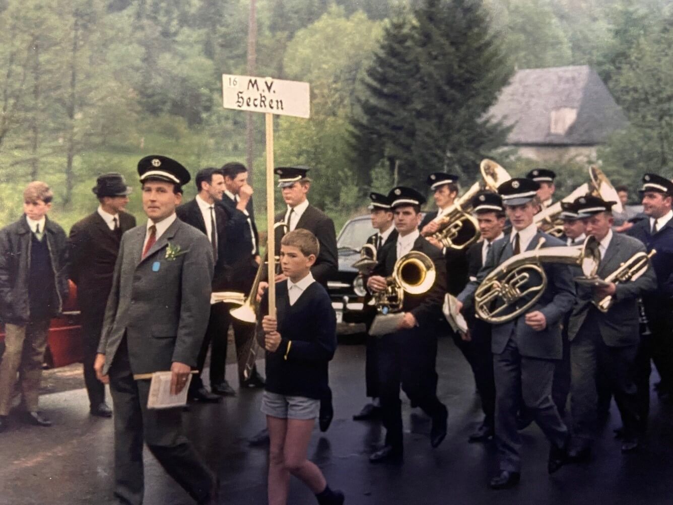 MVHecken.de - Teilnahme am Musikfest in Reifferscheid in den 1960er Jahren